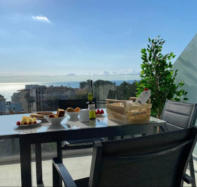 Sea view apartment 6E with pool in Cañamel beach